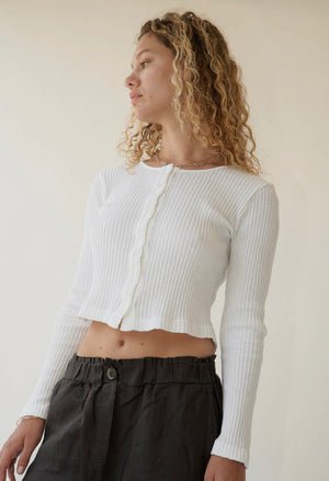 Pointelle Cardigan